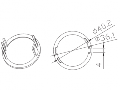 Adaptery Okrągłe 54 × 3,5 mm