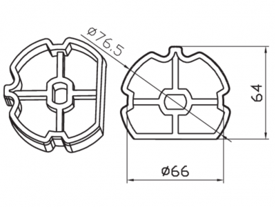 Adapter Okrągłe 58 × 0,8 mm