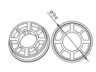 Adapter Okrągłe 101,9 × 3,5 mm
