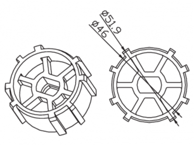 Adapter Okrągły DEPRAT 53 × 0,6 mm