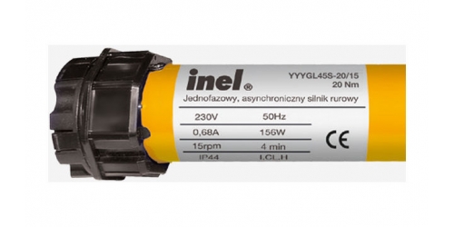 Silnik do rolet Inel N-20 silnik rurowy 20 Nm do rury Fi 50/60 z kompletem akcesoriów